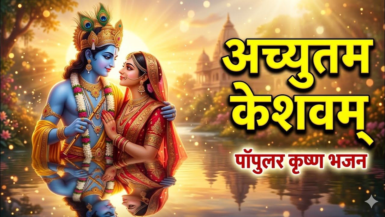 मन को शांत कर देने वाला कृष्ण भजन: अच्युतम केशवम | बृहस्पतिवार स्पेशल 🌸