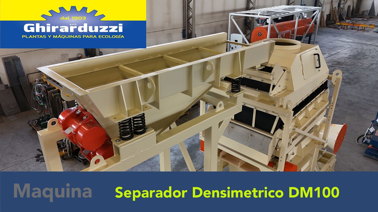 Separación Madera e inertes finos - Separadora Densimétrica DM100 - Ghirarduzzi srl
