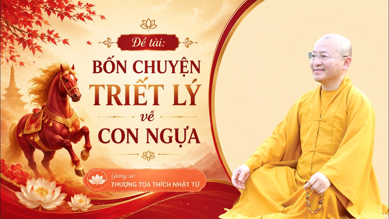 BỐN CHUYỆN TRIẾT LÝ VỀ CON NGỰA| Thượng tọa THÍCH NHẬT TỪ