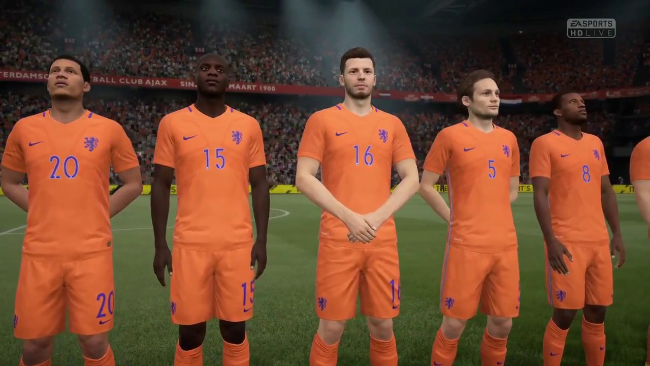 Fifa 17 (PS4 Pro) Netherlands v Italy @ Amsterdam Arena March 28, 2017 (Sim Match 1080P 30FPS)