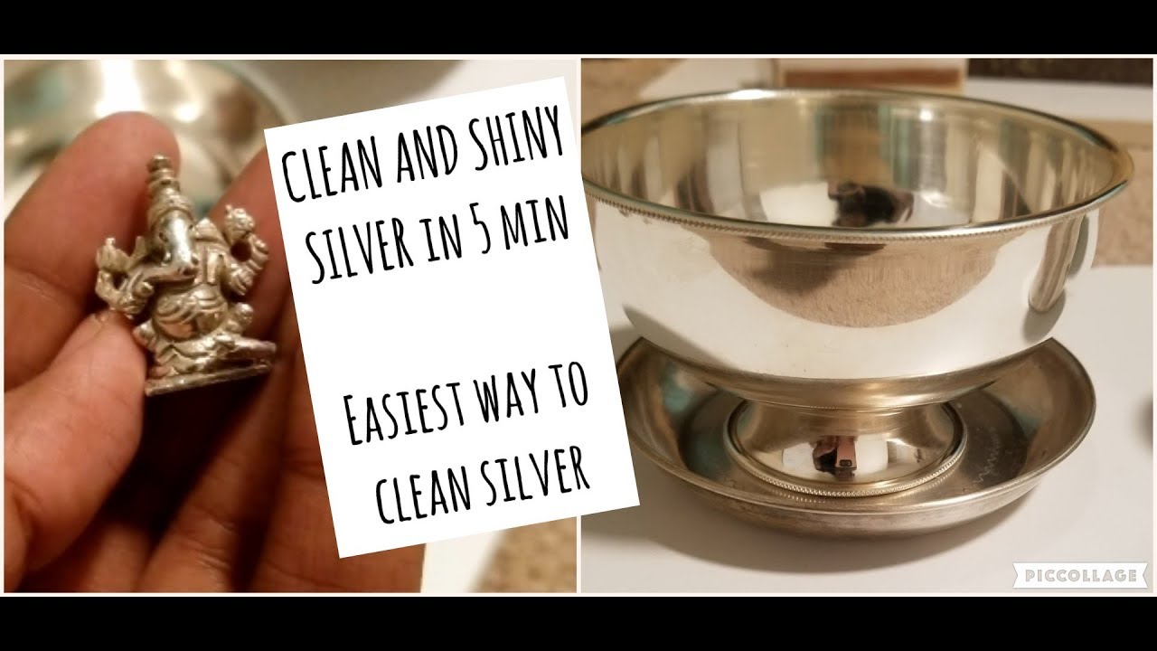 How to Clean Silver Easy and Fast | Polish Silver Pooja items at home Instantly