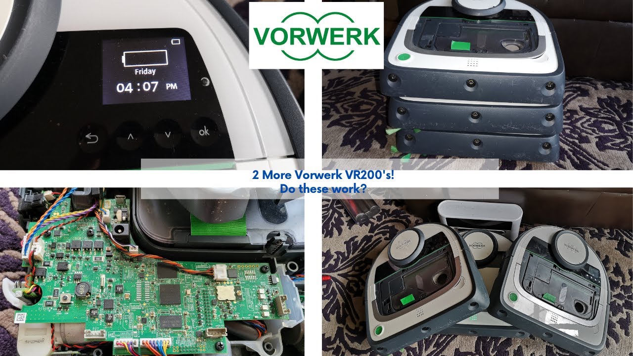 2 more scrap Vorwerk Kobold VR200 robot vacuums - First Look...