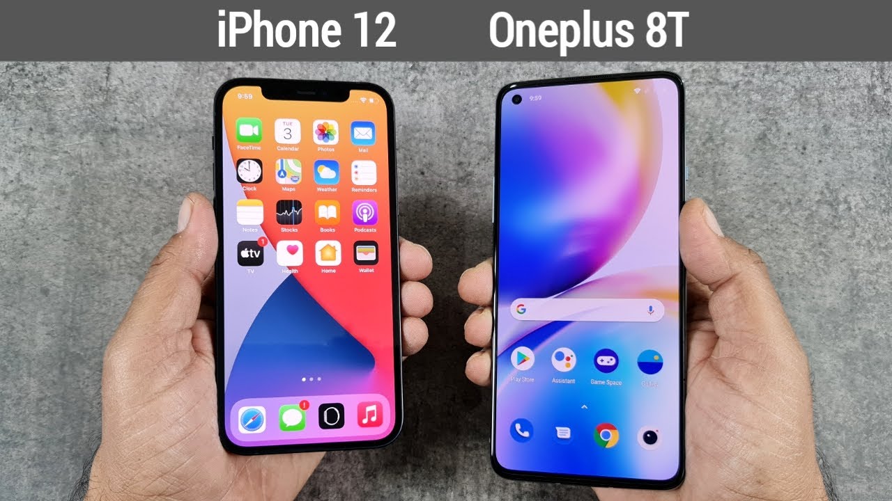 iPhone 12 vs Oneplus 8T Speed Test & Camera Comparison