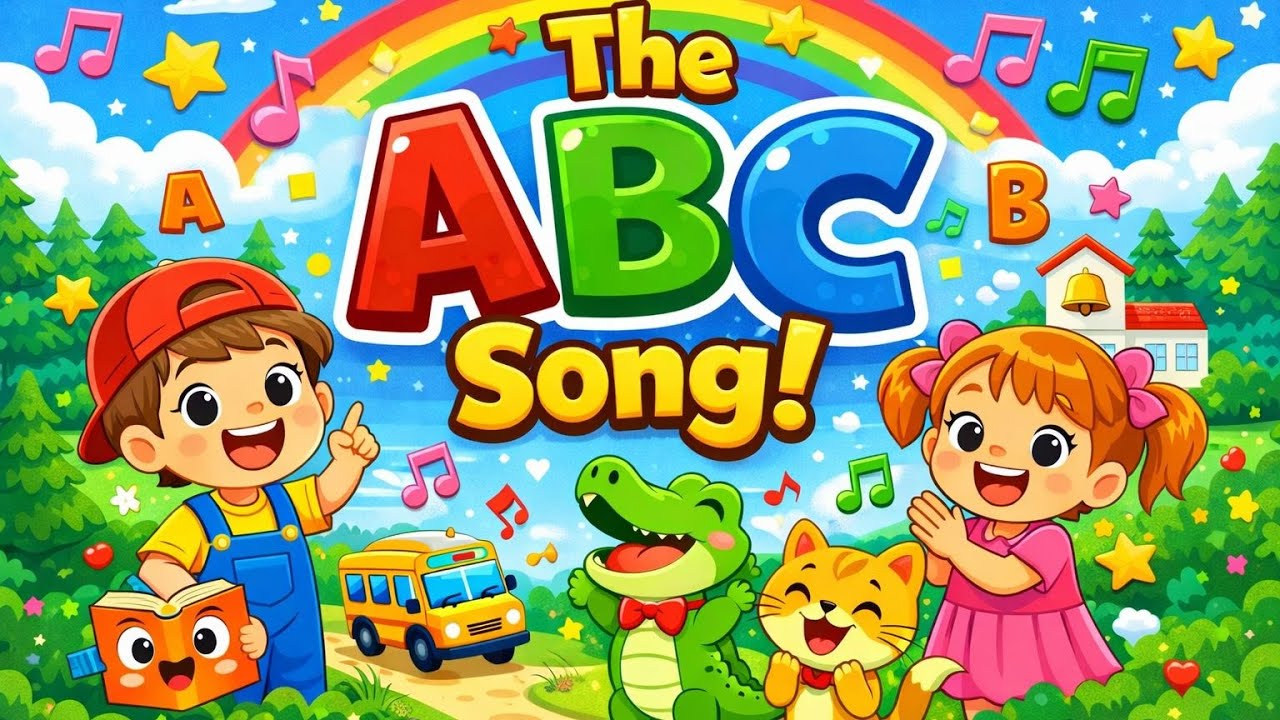 ABC Song for Kids 🎵 | Fun & Happy English Learning Song (A–Z)