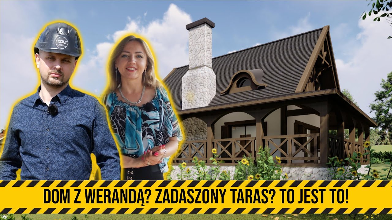 Weranda i zadaszony taras w domu amerykańskim. Czy warto? Plusy i minusy #OkiemArchitekta