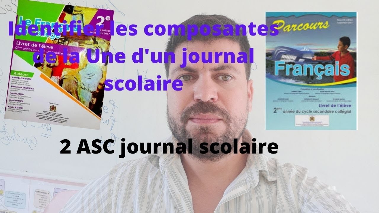 Identifier les composantes de la une d'un journal scolaire