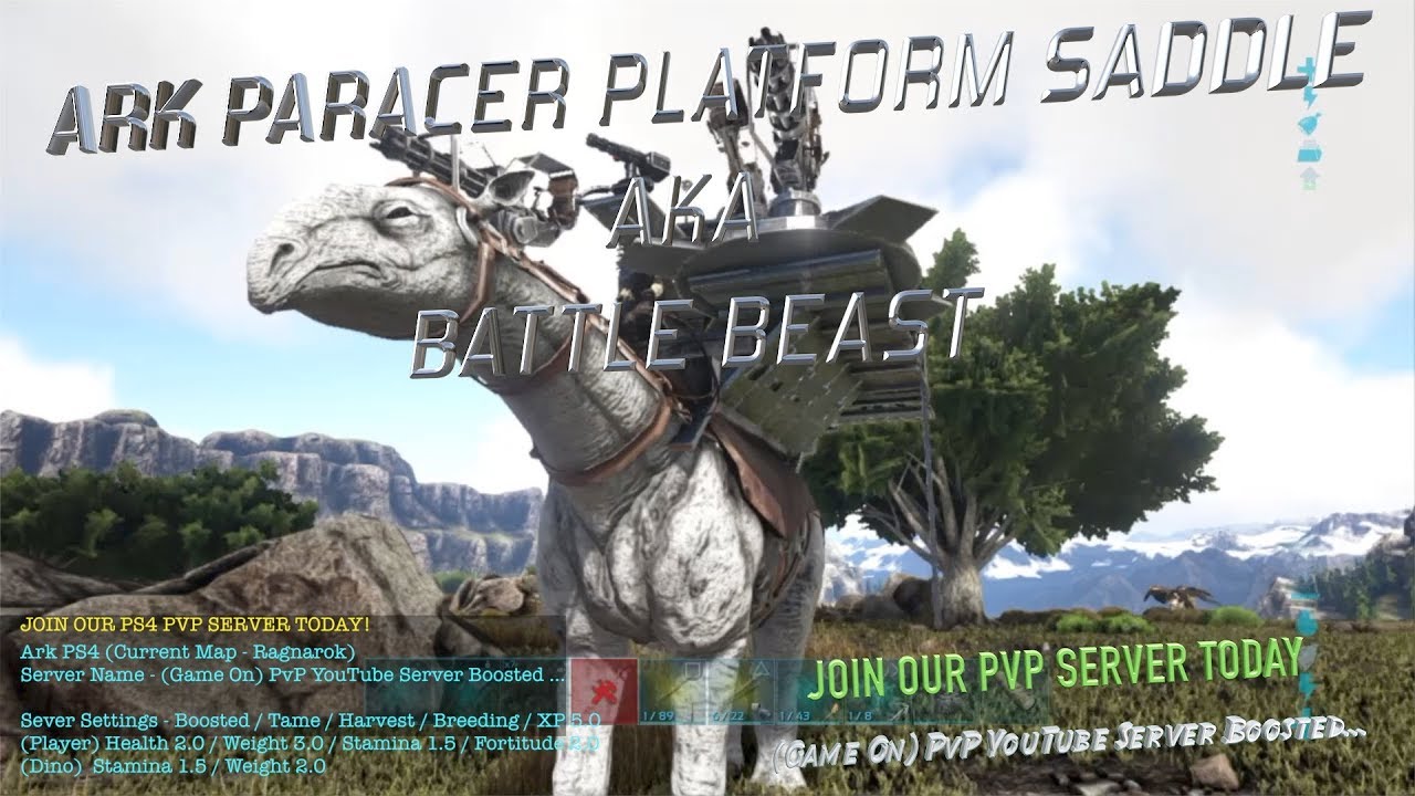 ARK PARACER PLATFORM SADDLE - AKA BATTLE BEAST