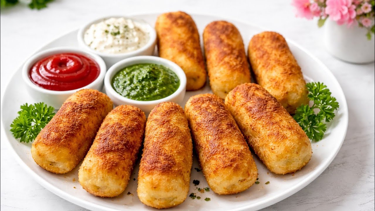 New Best & Delicious Chicken Potato Bread Rolls! Chicken Snacks Easy Recipe! Easy Evening Snacks!