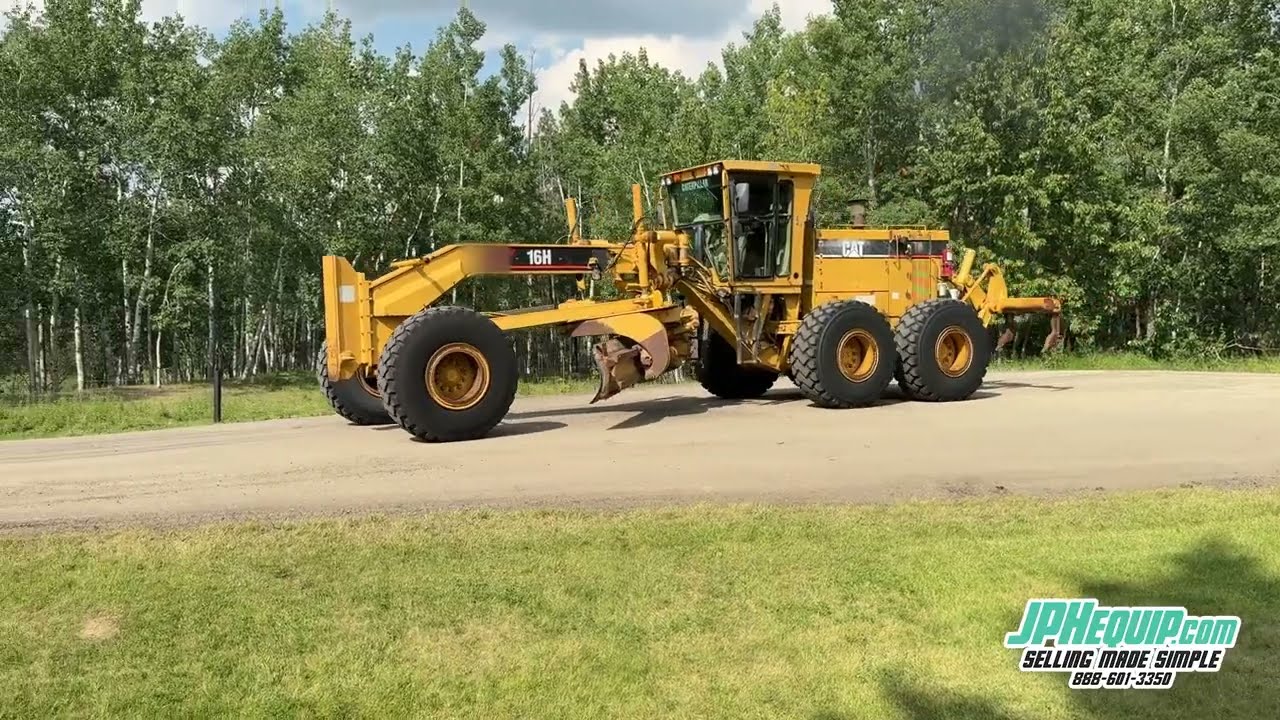 1996 CAT 16H Motor Grader with New Engine and Trimble Grade Control   