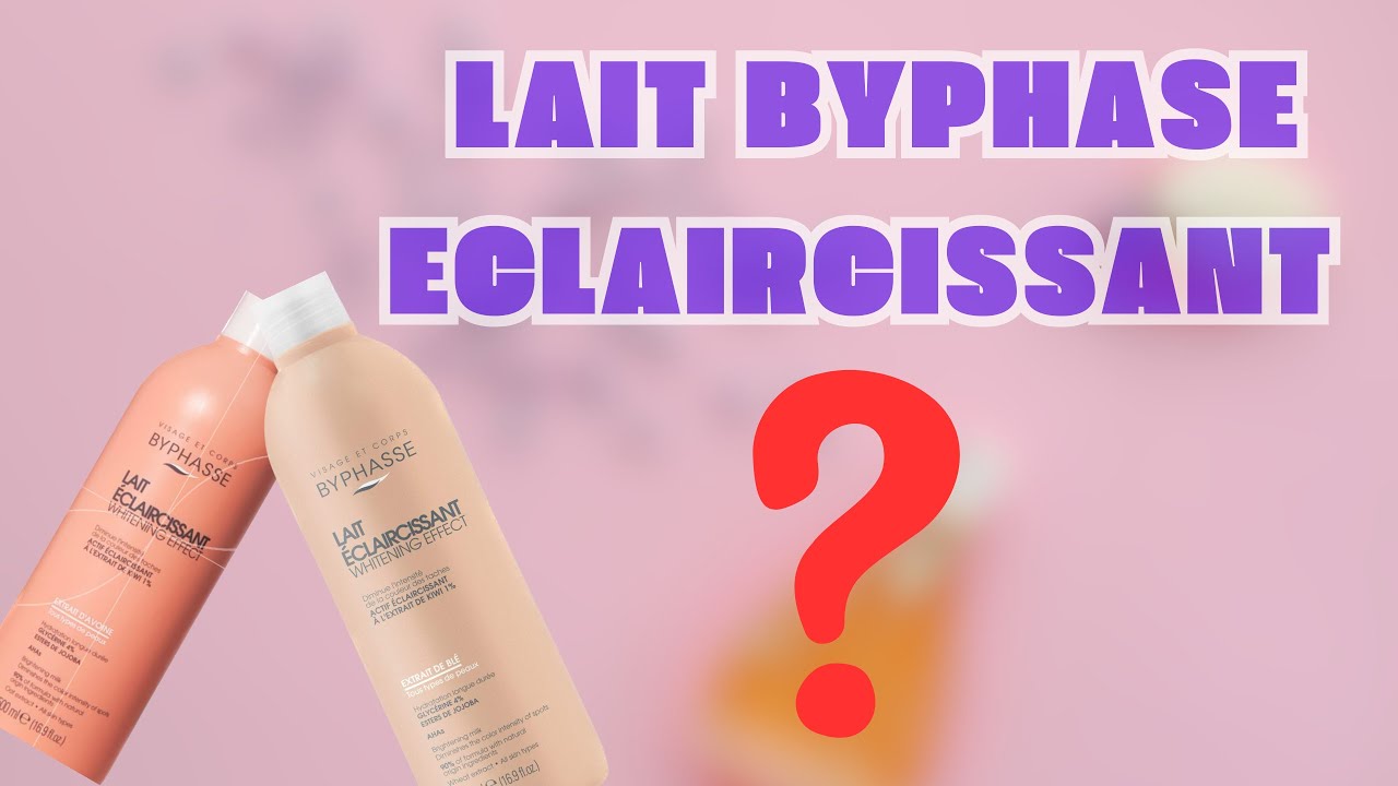 JE DONNE MON AVIS SUR LE LAIT BYPHASE