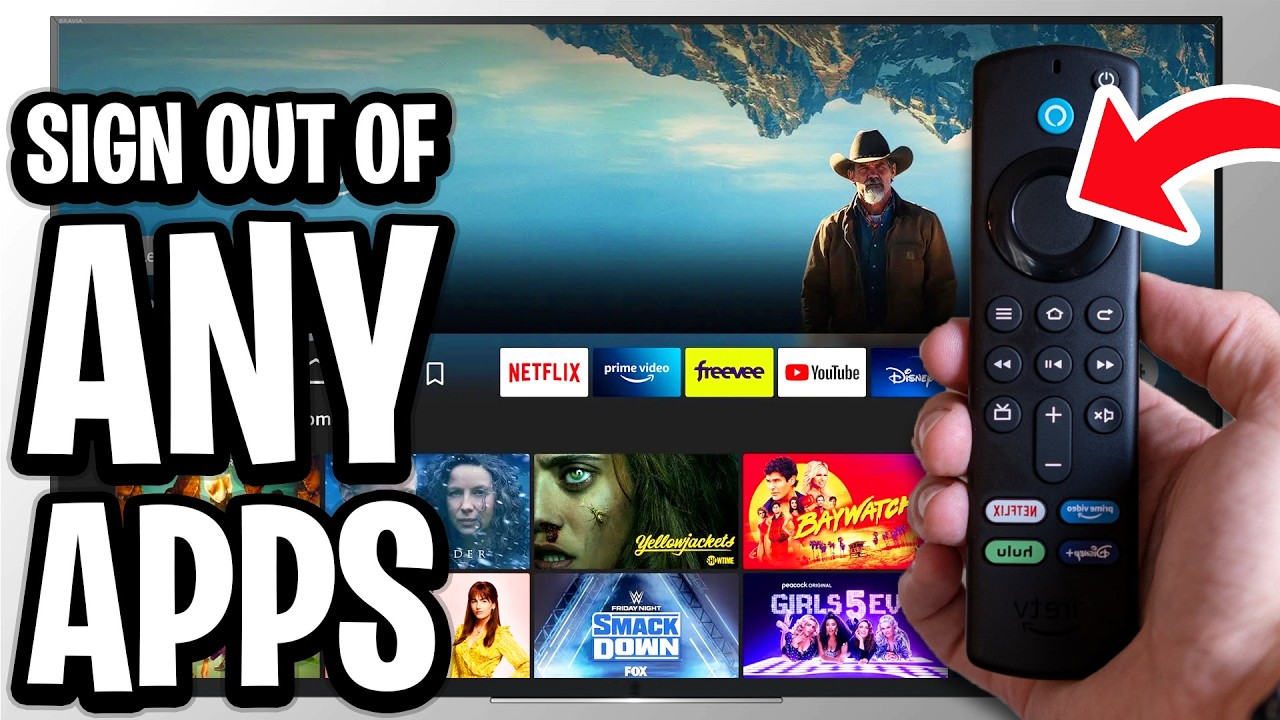 Amazon Fire TV: How to Sign Out of ANY App - Full Guide