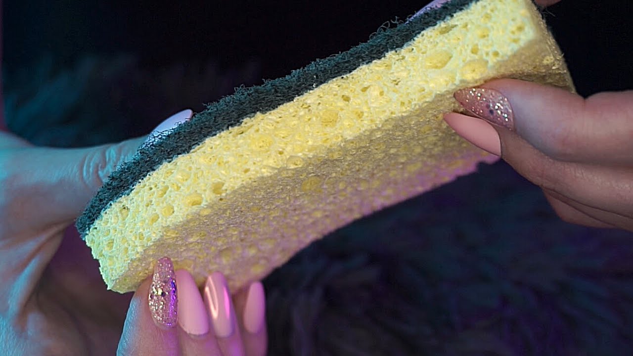 ASMR Sponge Scratching | Fast & Aggressive | No Talking