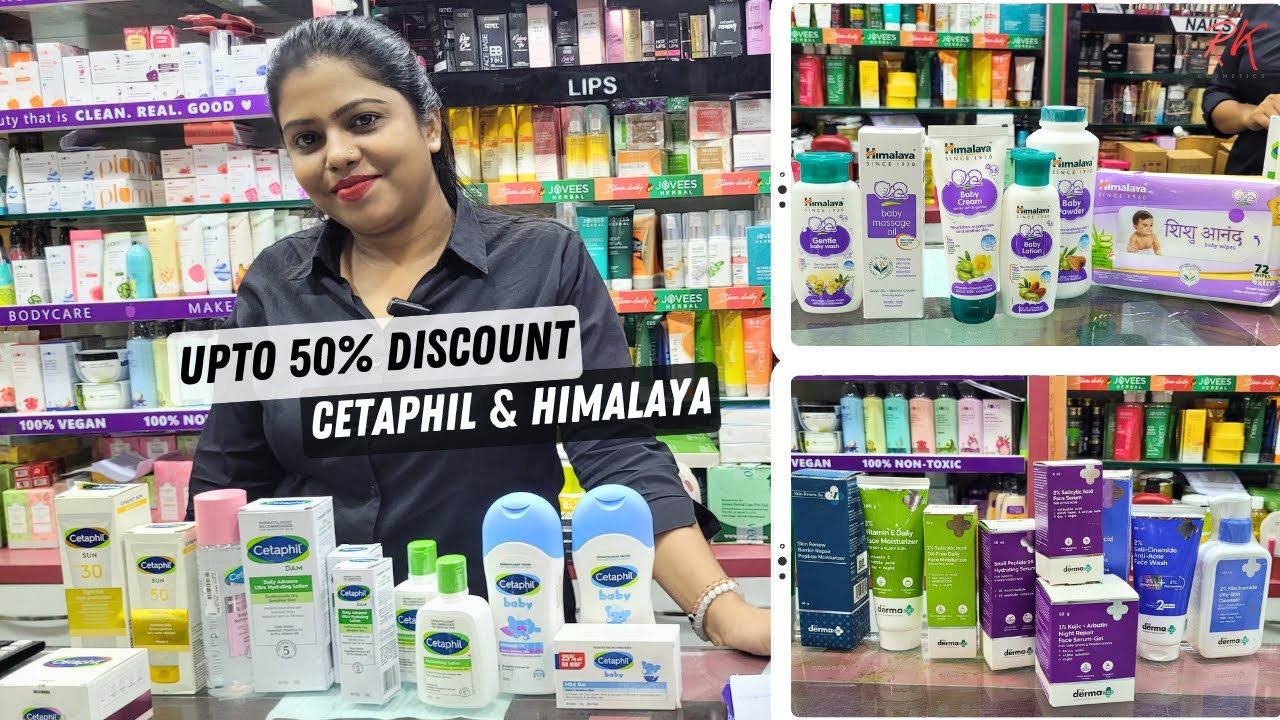 Upto 50% Off on Cetaphil, Himalaya & Dermo Co. Brands Skin Crae Items | RK Cosmetics