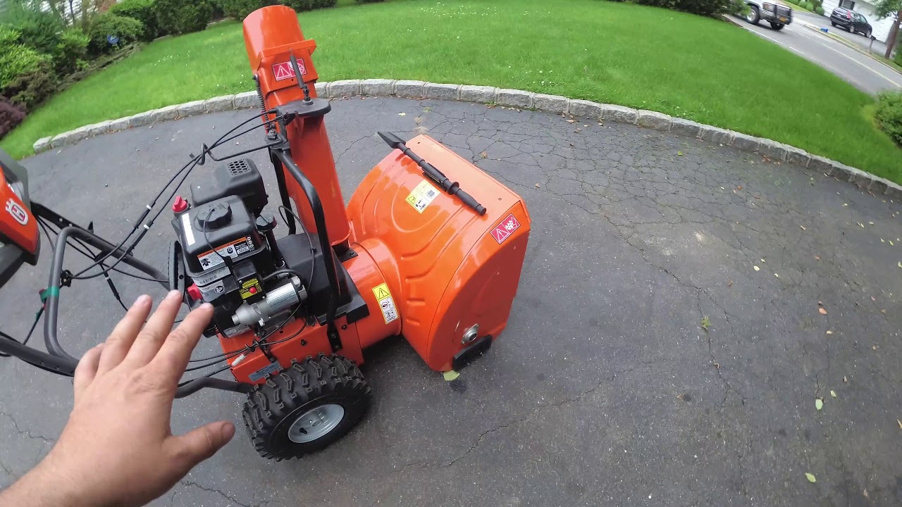 $125 Husqvarna ST224 2 Stage Snow Blower Part 2: Walk Around Overview Review