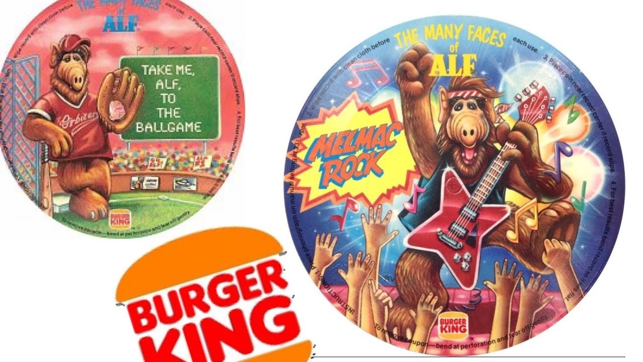 1988 Alf Picture Discs from Burger King!