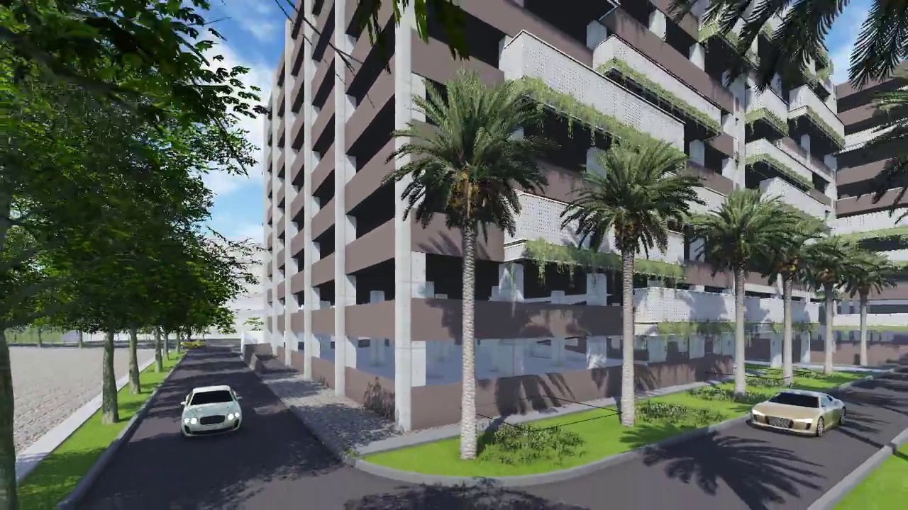 Animasi Perencanaan gedung Parkir Bertingkat UNAIR