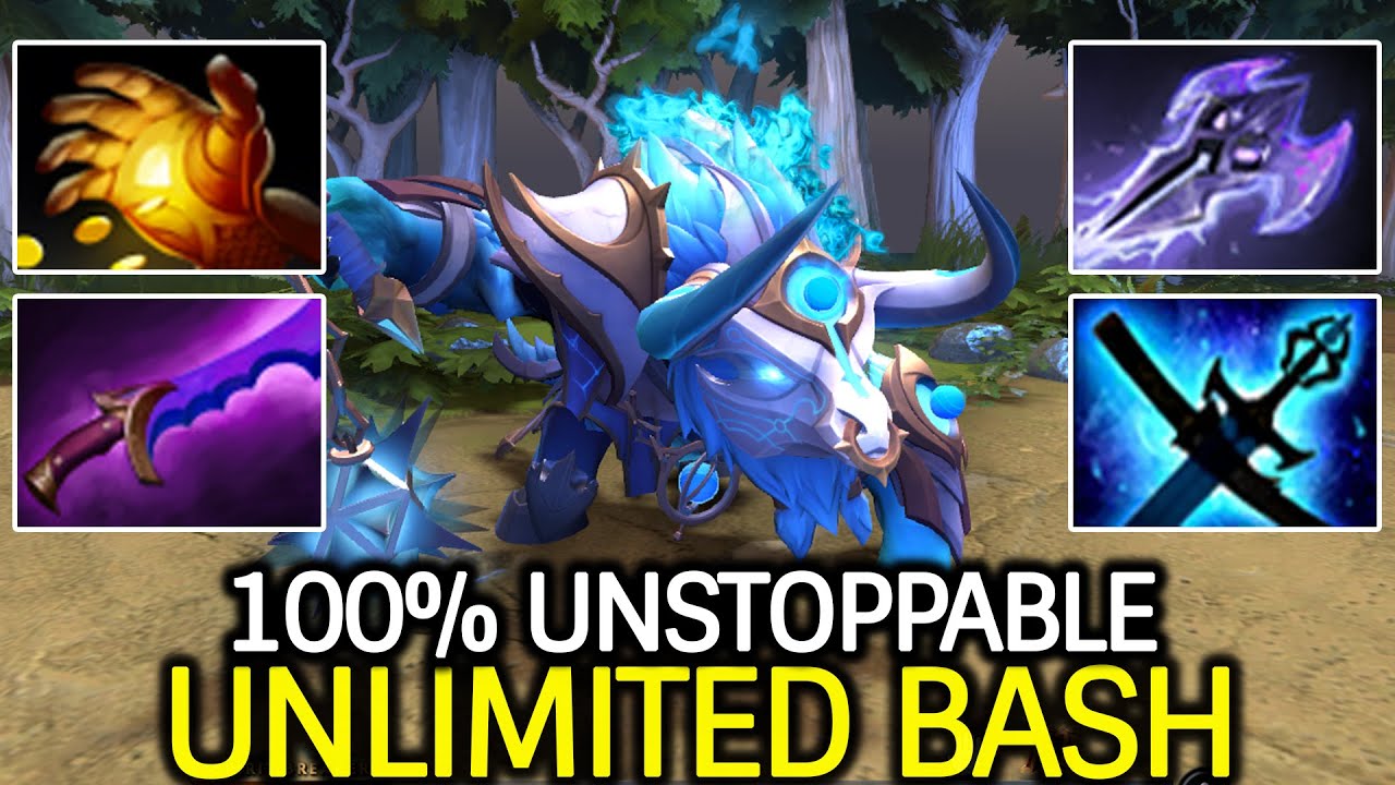 Spirit Breaker Unlimited Bash &ndash; Annoying Gank with Shadow Blade Dota 2