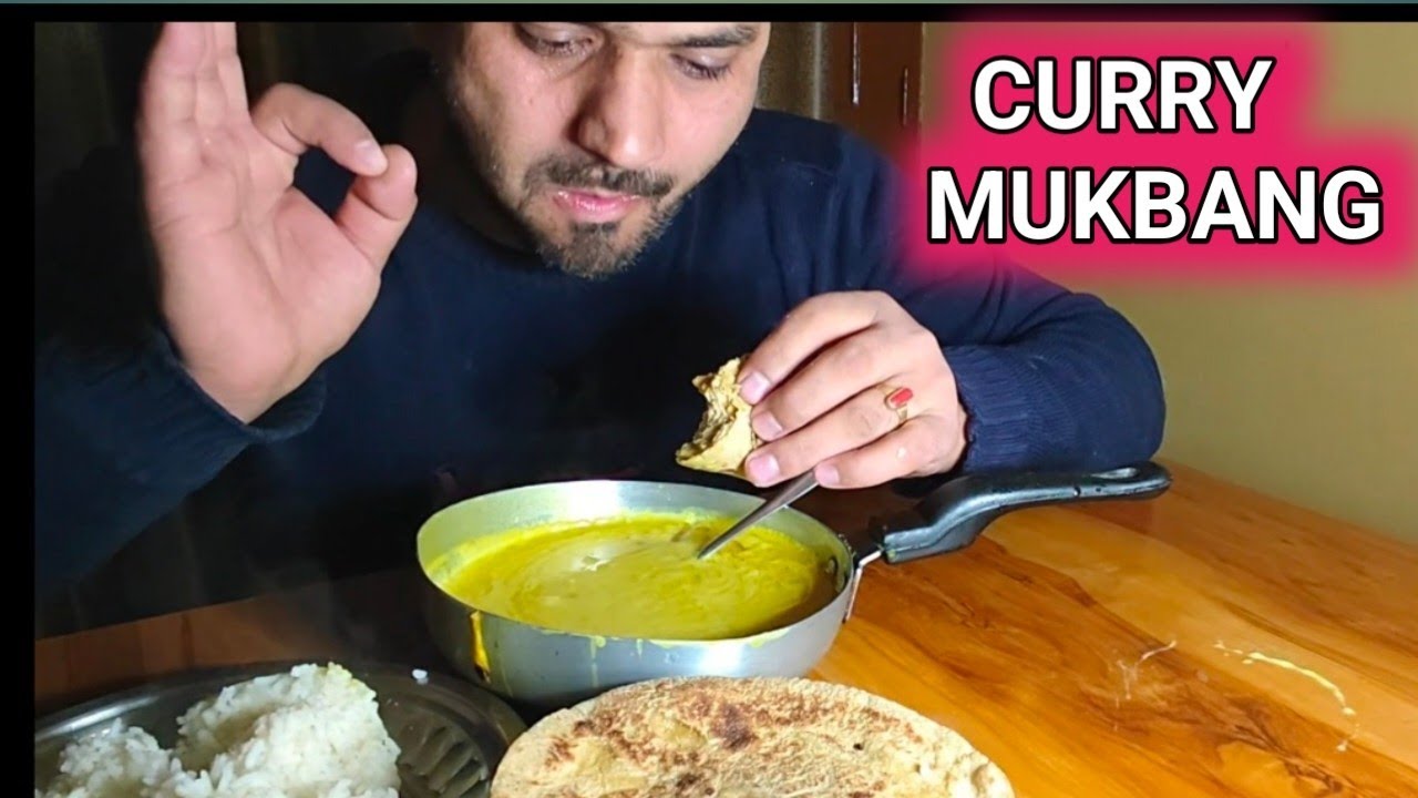 DESI CURRY MUKBANG WITH ROTI & RICE | VILLAGE FOOD STYLE |#hungryankit #mukbang #indianfood #asmr