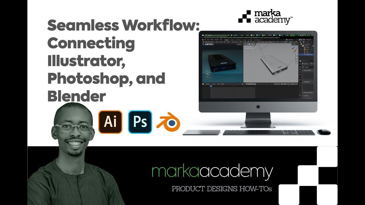 Seamless Workflow:  Connecting Illustrator, Photoshop, And Blender In 90 Seconds
