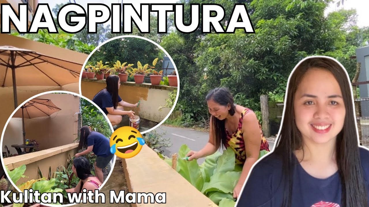 NAGPINTURA SA HARAPAN NG AMING BAHAY | KULITAN WITH MAMA🤣