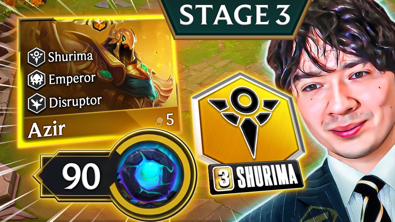 I Found An Azir On Stage 3 While I Had 90HP... It Was A SHURIMA MASTERCLASS!