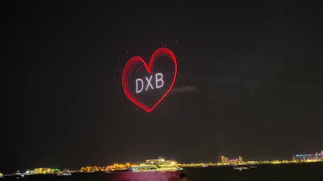 Drone show at marina beach 2026 newyear celebration #fireworks #drone #droneshow #beach #marinabeach