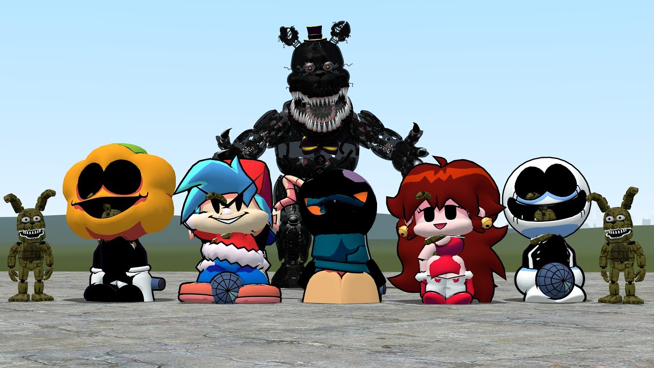 PLUSHTRAP FRIDAY NIGHT FUNKIN' ANIMATRONICS!! Garry's Mod [FNF vs FNAF Five Nights At Freddy's]