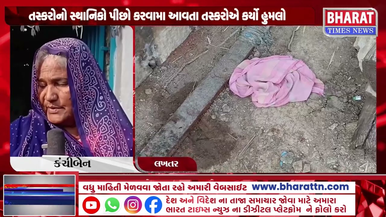 લખતરના ઓળક ગામે તસ્કરોનો તરખાટ | Thieves Strike in Olak Village, Lakhtar | Security Concerns
