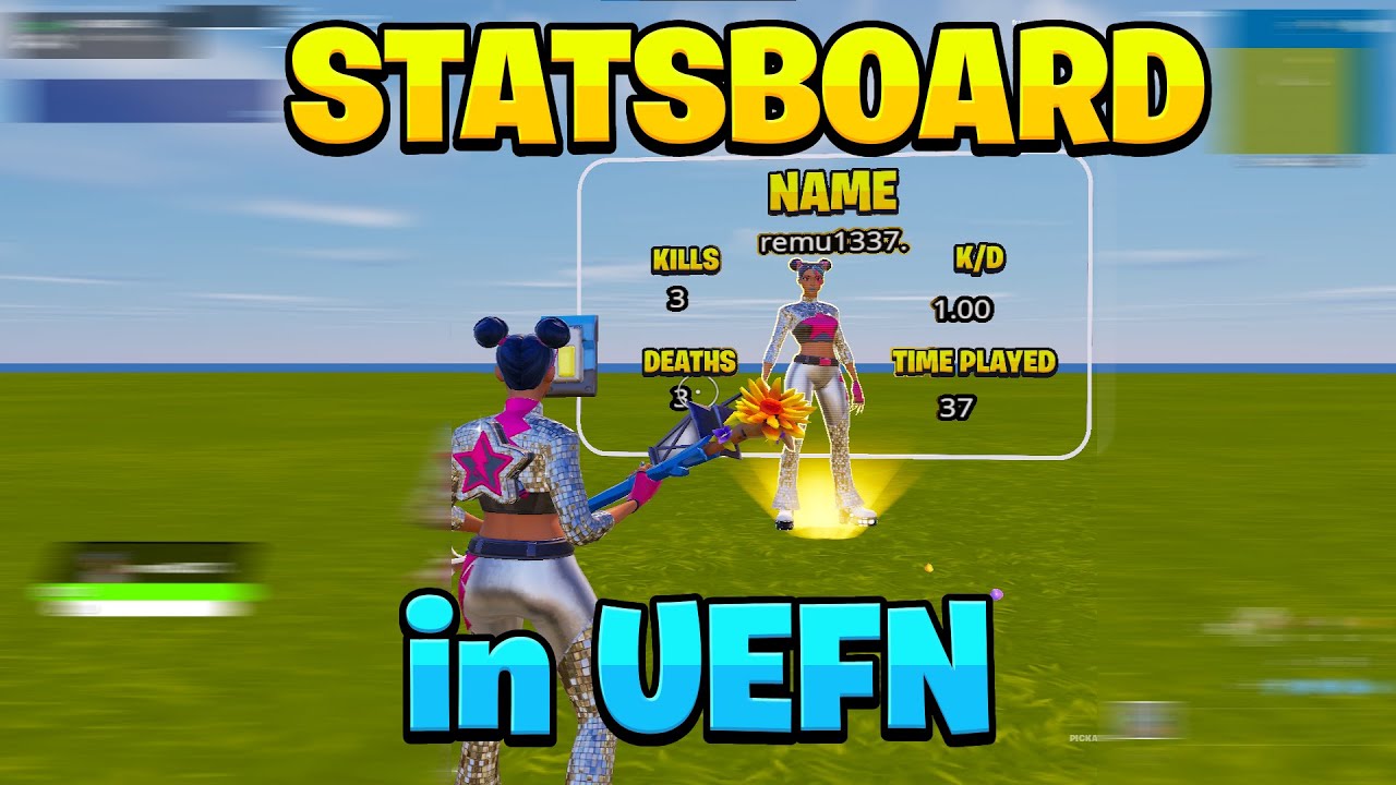 How to create STATS BOARD in Fortnite Creative (UEFN)