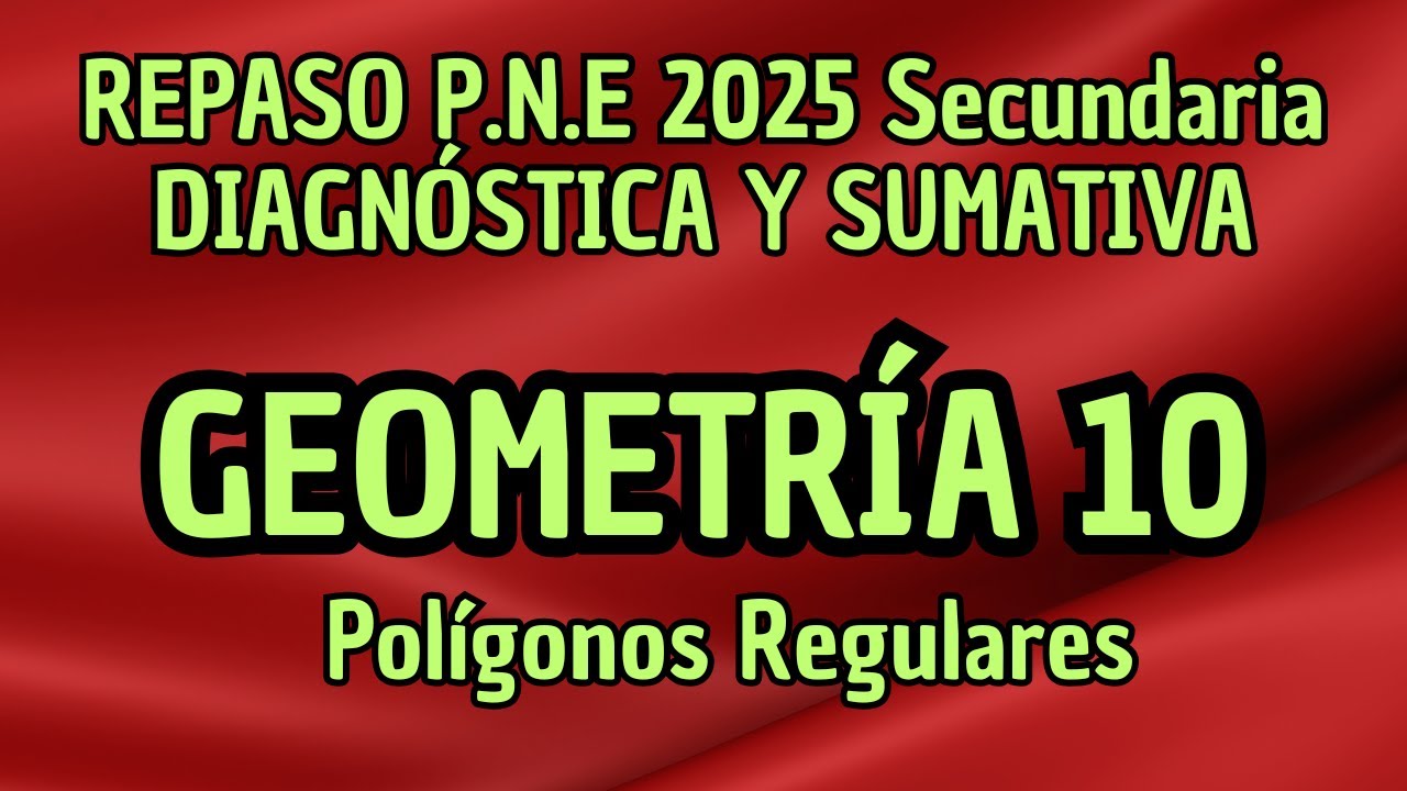 [741] REPASO PNE - Pol&iacute;gonos REGULARES | Ejercicios de &aacute;rea y per&iacute;metro | PNE Secundaria