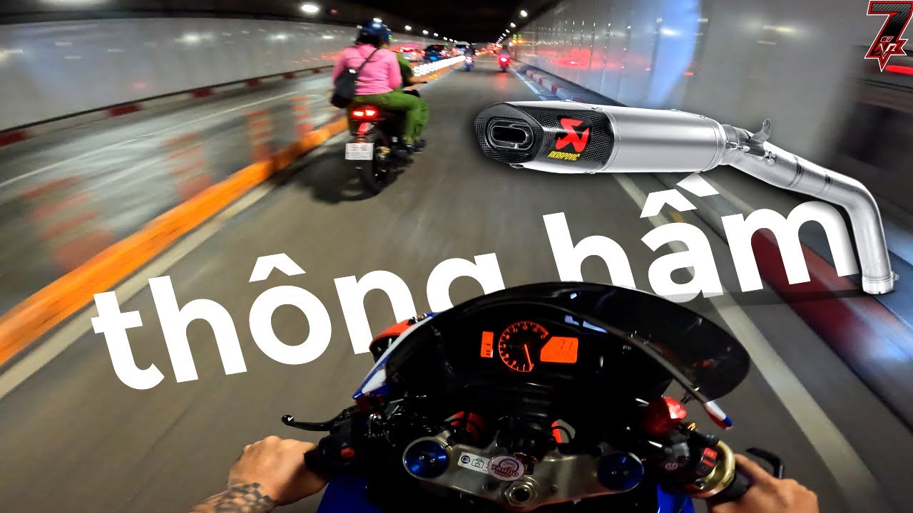 Cbr600rr Thông Hầm Thủ Thiêm - Cbr600rr Exhaust Sound Akrapovic