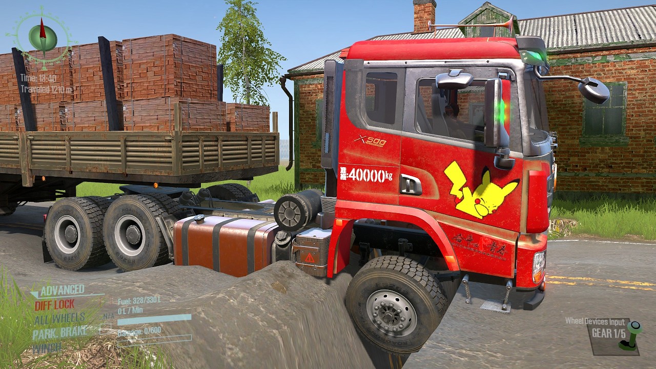 Trucks VS Speed Bump and Extreme Broken Road #200 #speedbumps #mudrunner #snowruner #hofisteamlive