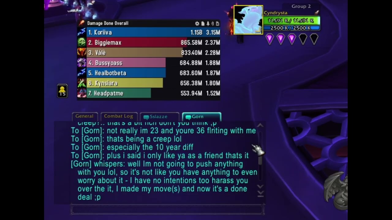 World of Warcraft | Creepy man Tries to Flirt with me while im raiding
