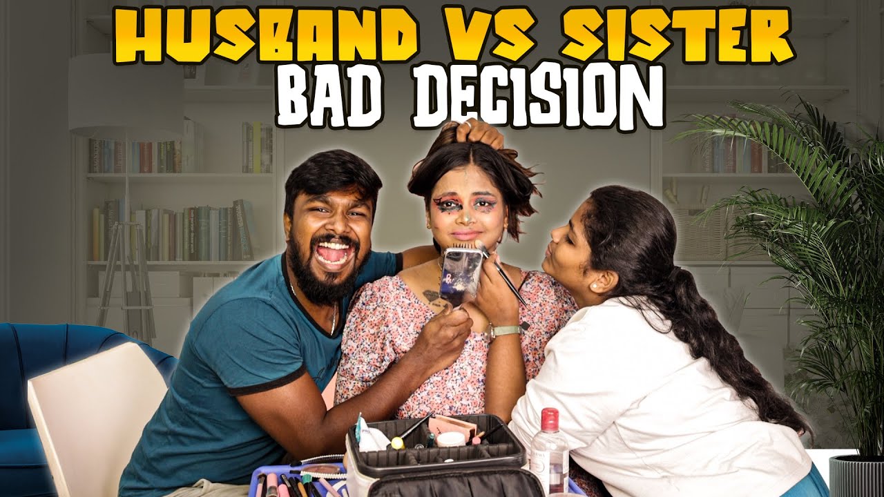 Jaanuக்கு ரத்த காயம் during Challenge | My Husband Vs My sister Makeup Challenge
@ramwithjaanu