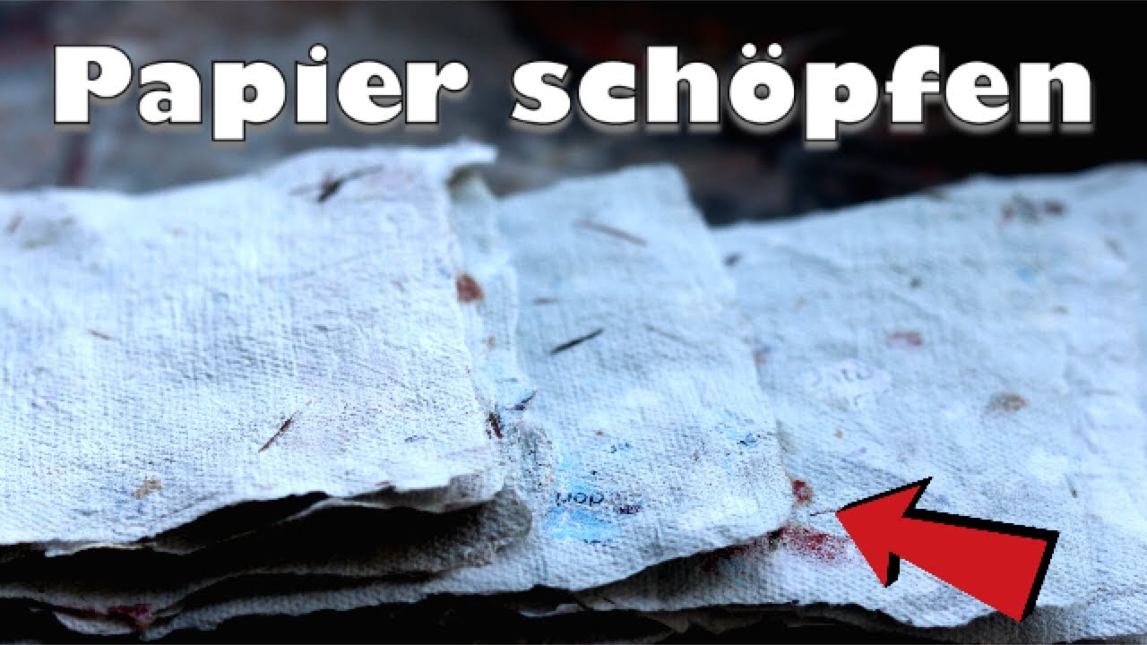 Let´s try: Papier schöpfen | Büttenpapier selber machen