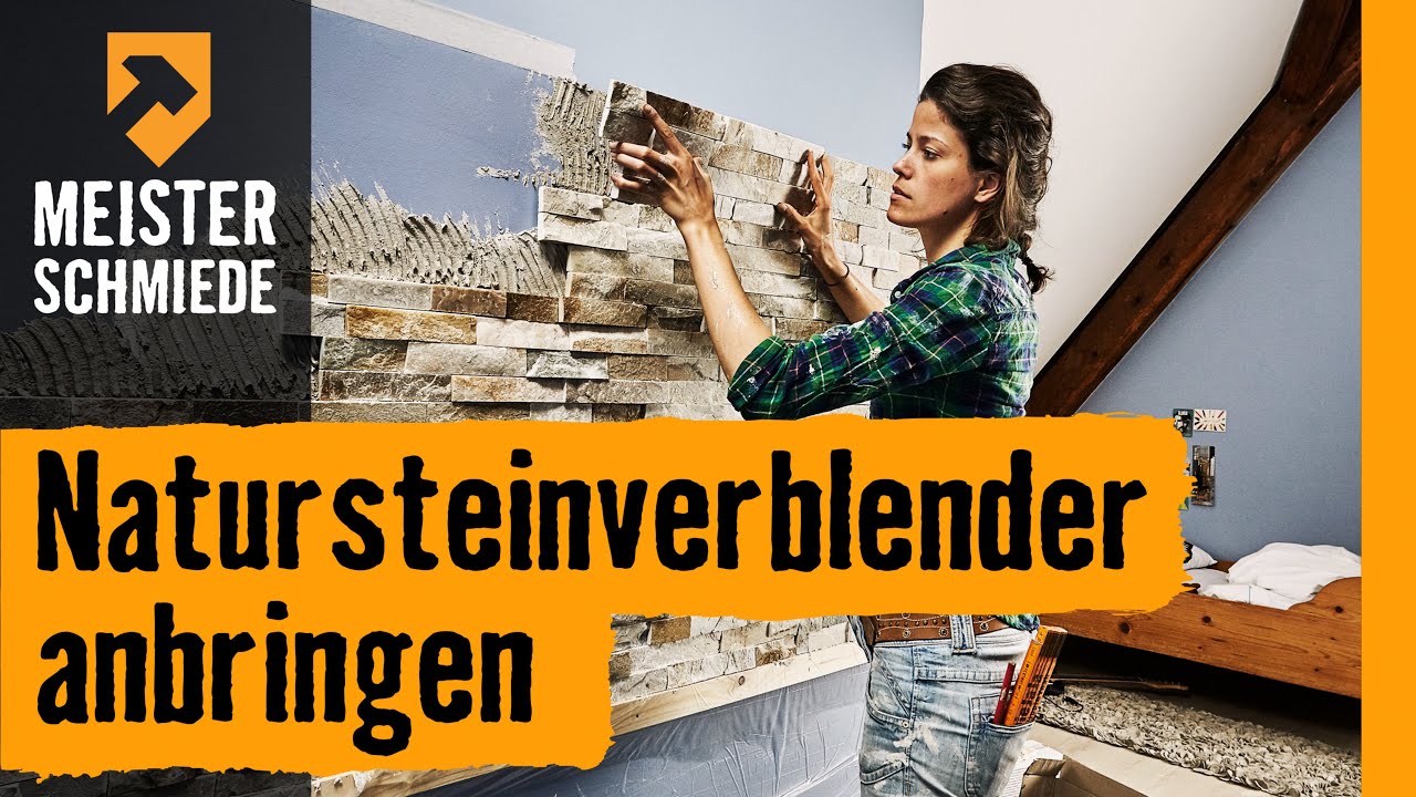 HORNBACH Meisterschmiede - Natursteinverblender anbringen