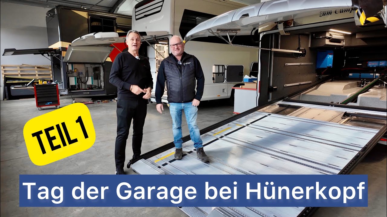Tag der Garage bei Hünerkopf Teil 1 - VOLVO & MORELO Grand Empire 3-Achser / womoclick