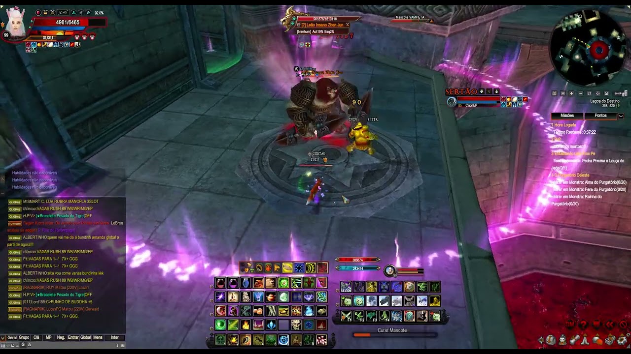 The Classic PW 1.2.6 - WF GOD (99) - Farm Solo de PDI (Dusk 2-1)  com Hércules