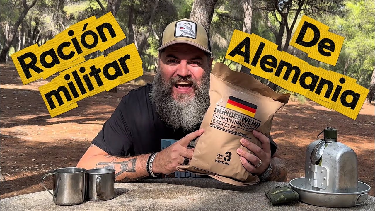 Probando la ración militar de Alemania 🇩🇪 #racionesmilitares #comidamilitar #fyp