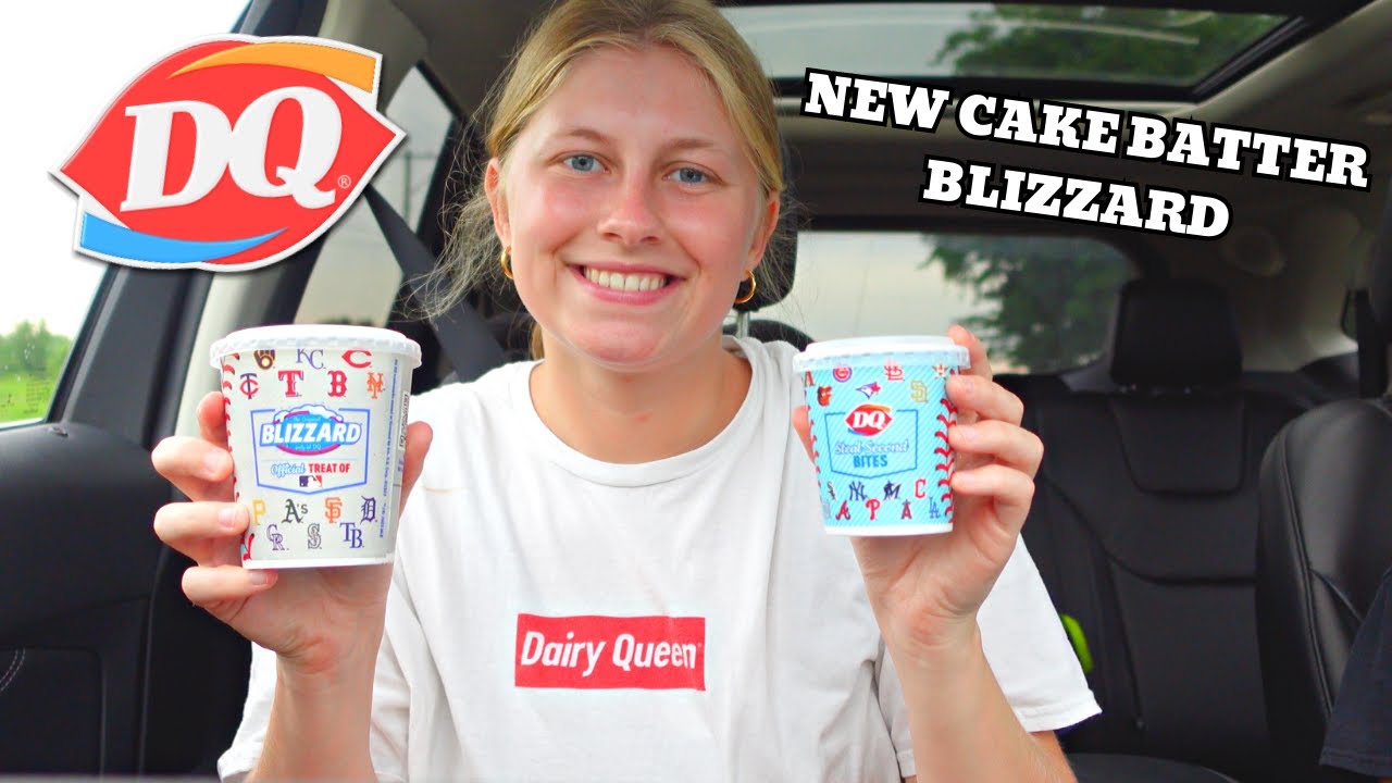 NEW Cake Batter Blizzard at DAIRY QUEEN