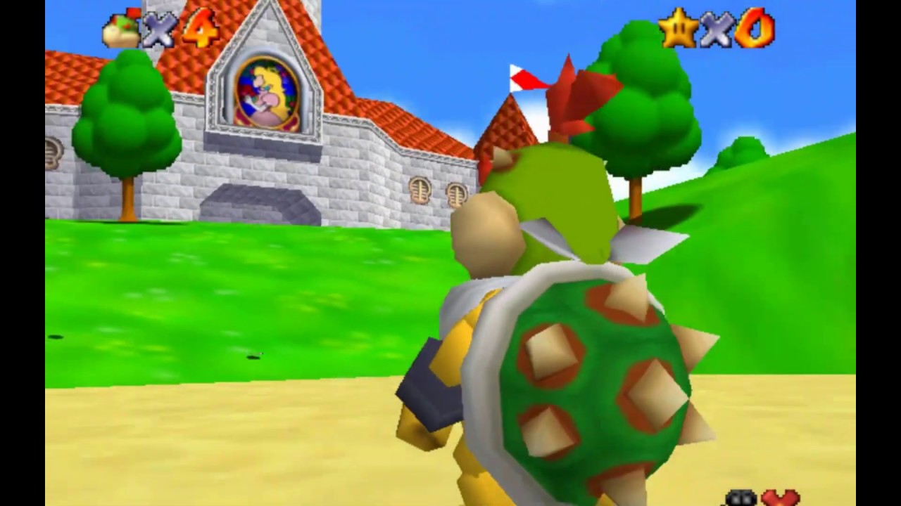 Play as Bowser Jr in Super Mario 64