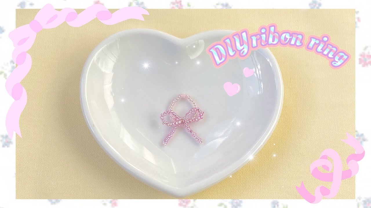 Как сделать кольцо из бисерной ленты 🎀 (с комментариями к иллюстрации)Корея Доступ