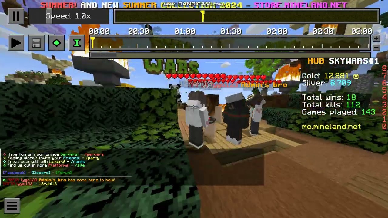 12rabi12 caught hacking on the skywars hub