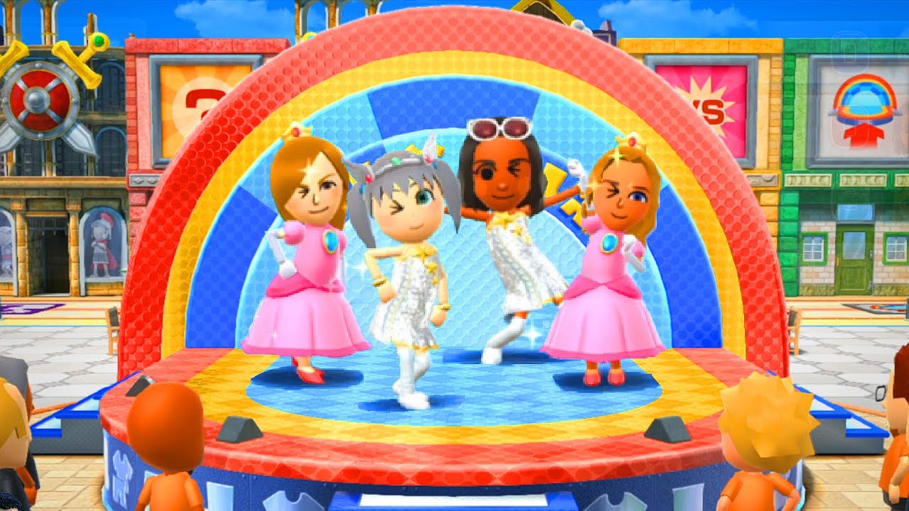 Wii Party U - Mii Fashion Plaza Play as Hatsune Miku
