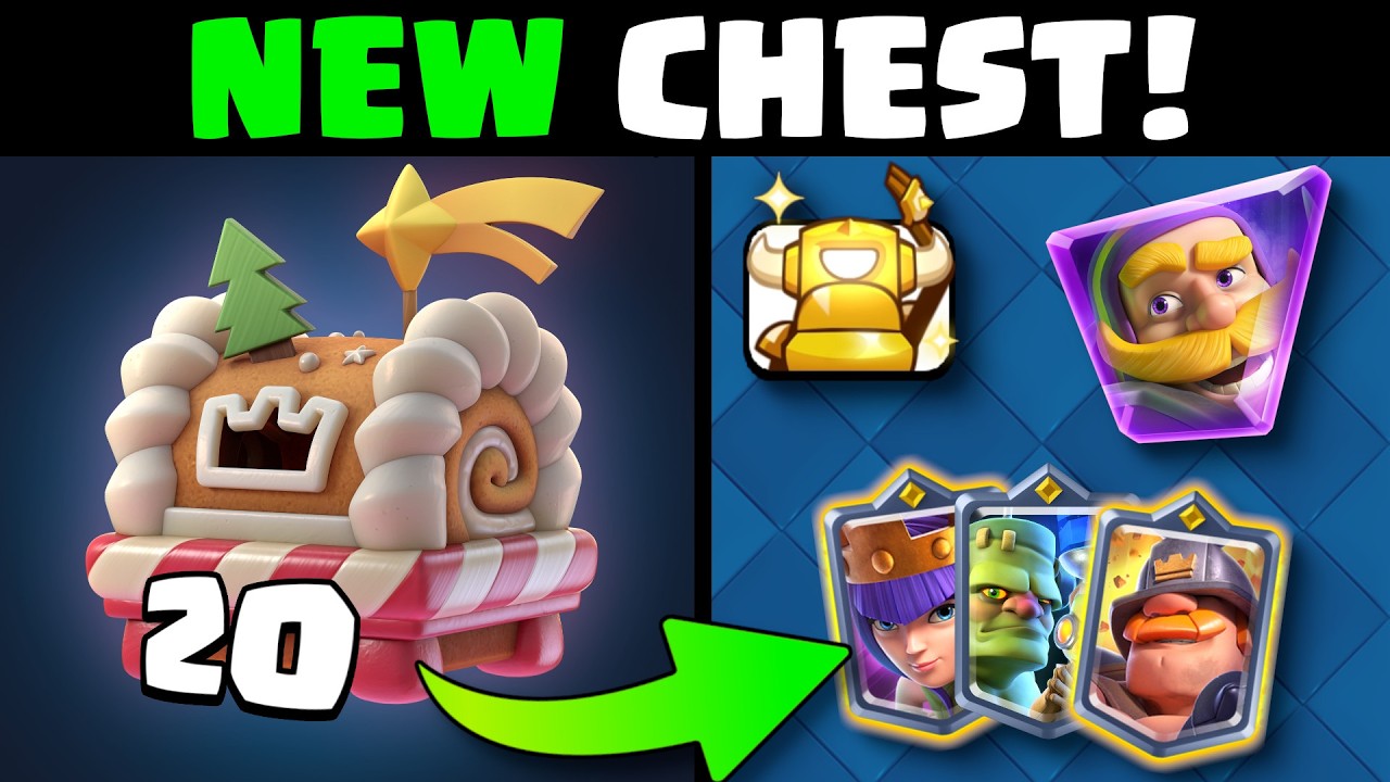 Всё о новом пряничном сундуке сезона (огромное усиление)! Clash Royale
