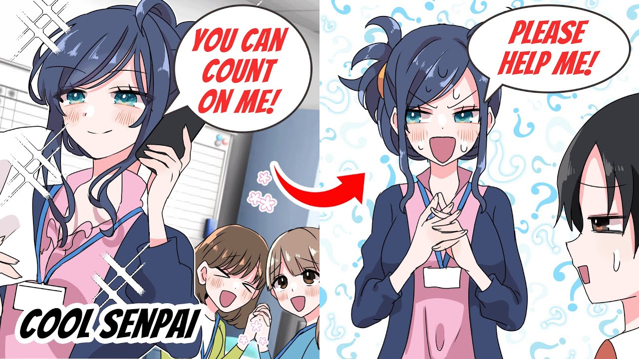 【Manga】My Female Senpai is Super Cool as She Leads Everyone but I Help Her Sneakily All The Time！