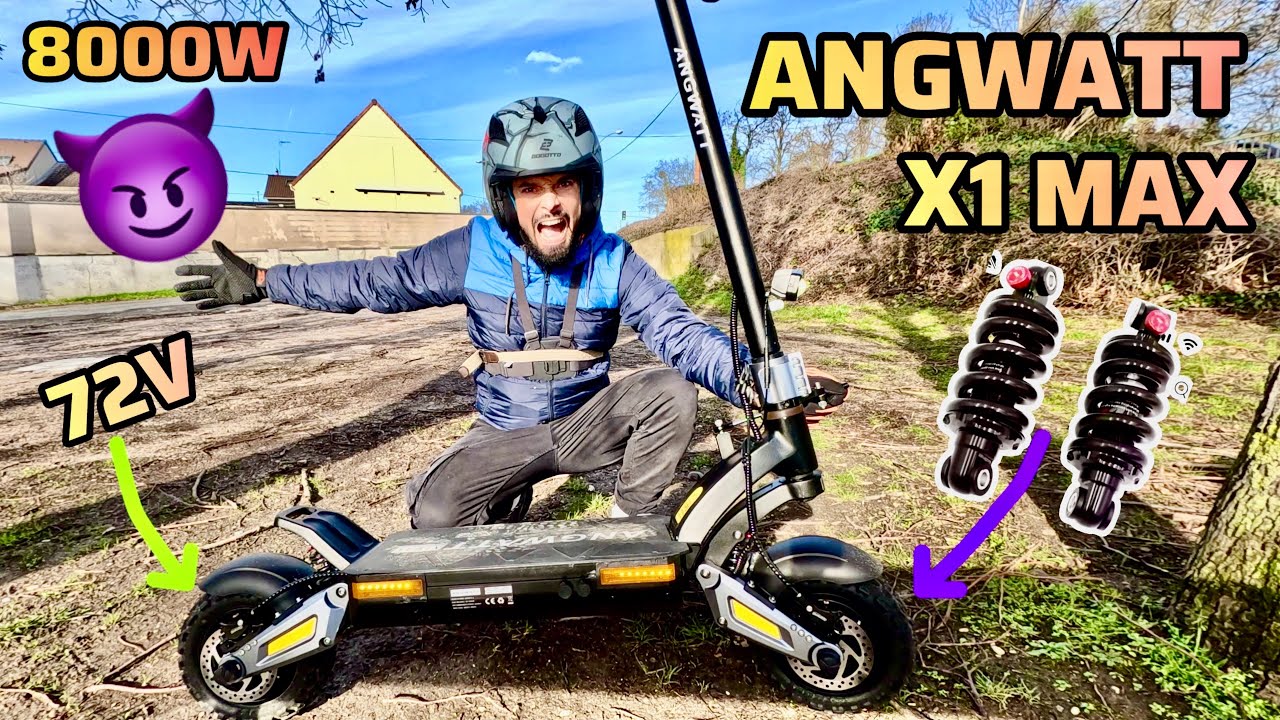 ANGWATT X1 MAX 72v  [4K 60] TROTTINETTE &Eacute;LECTRIQUE  #fyp  #pourtoi #rider TROTTINETTE #foryou  