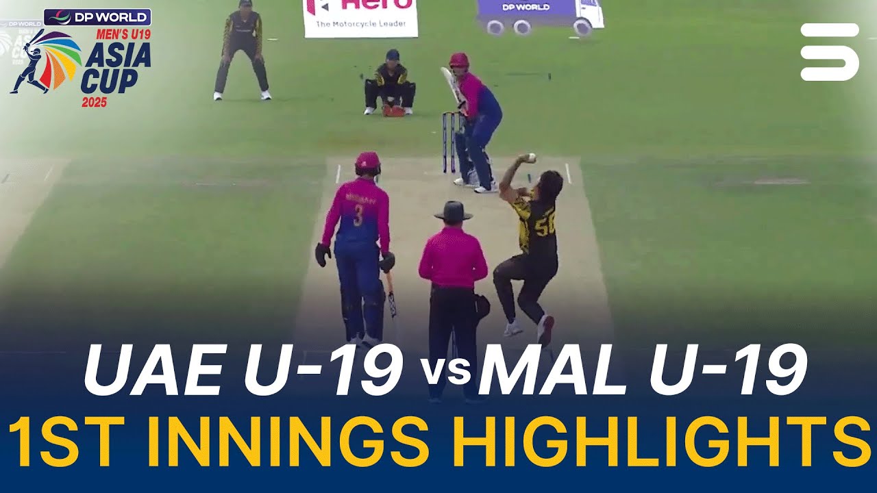 1st Innings Highlights | UAE U-19 vs Malaysia U-19 | Asia Cup Men's U-19 | Match 6 | ZI1S