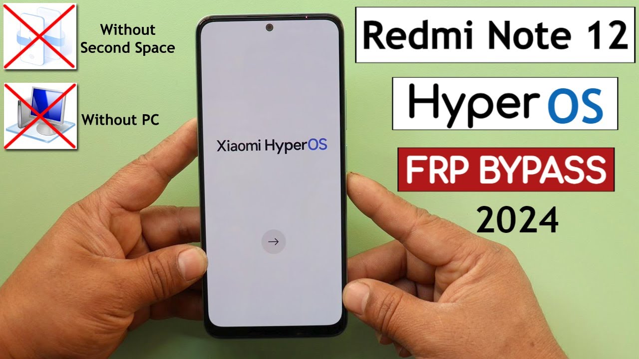 Redmi Note 12 HyperOS FRP Bypass/Unlock Google A/C Lock | Без ПК | Без второго пространства 2024