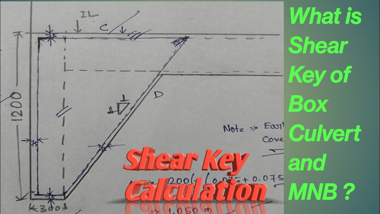 What is Shear Key of Box Culvert and MNB?